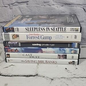 Tom Hanks Movies DVD Lot‎ Of 6 Sleepless Seattle Mr Banks Castaway Private Ryan